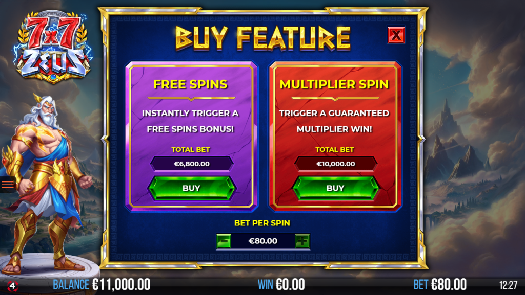 7x7 Zeus Buy Feature