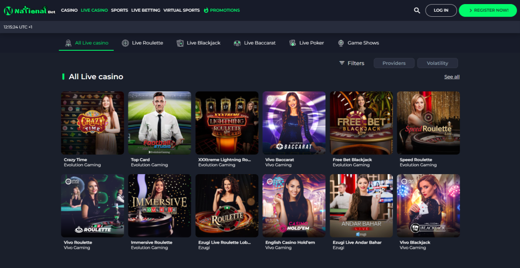 National Bet Casino Live