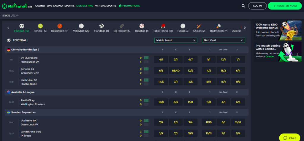 National Bet Casino Live Sports Betting