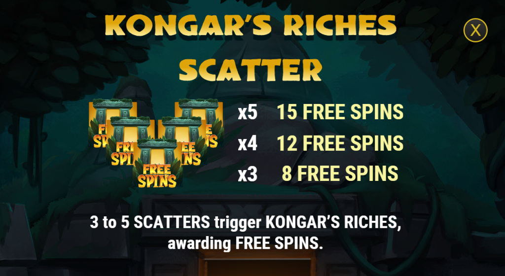 Treasures of Kongar Free Spins